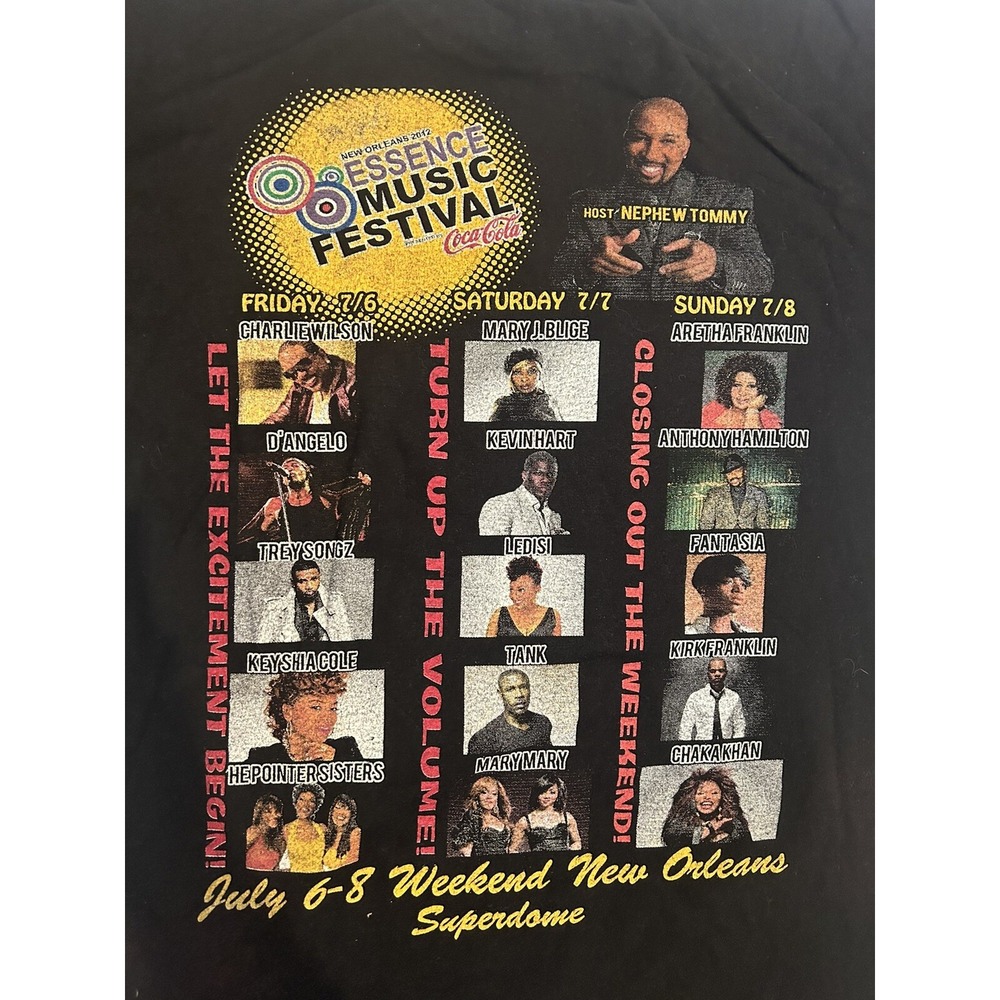2012 Essence Music Festival New Orleans Shirt Men S Alstyle Kevin Hart Aretha